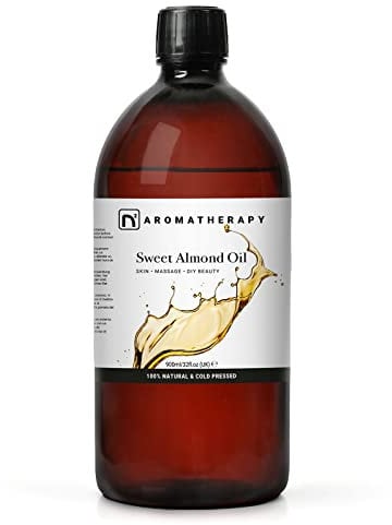 n2 Aromatherapie Süßes Mandelöl (Nr. 215) 900ml – für Haut, Haare, Massage, Nägel, Nagelhaut, Ohren, Gesicht, Körper - Natürliche Hautpflege, Trägeröl für DIY Schönheit, Seifenherstellung