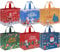 AhfuLife 6 Stück Geschenktüten Weihnachten Groß, Non Woven Weihnachtstaschen Weihnachtstüten mit Griffen, Wiederverwendbare Weihnachtsgeschenktüten, Weihnachts Geschenktaschen, 40 * 36 * 15CM