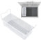 Chest Freezer Basket, Freezer Organizer Bins with Hanging Handles, Stable and Strong Steel Wire Baskets Storage Rack for Chest Freezer, Refrigerator, Deep Freezer (64x27x28cm)