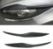 DEHIWI 2 STÜCK Auto Scheinwerfer Augenbrauen Abdeckung Augenlider Aufkleber Trim Kompatibel für Ford Fiesta MK7 2008-2012, Scheinwerferblenden