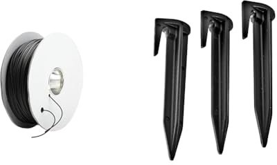 GARDENA - Cable peripherique Robots - 150m & WORX - Lot de 100 Piquets De Fixation pour Cbles Périphériques - WA0179 - Accessoires pour Tondeuses Robots WORX LANDROID (Installation Facile Et Rapide)