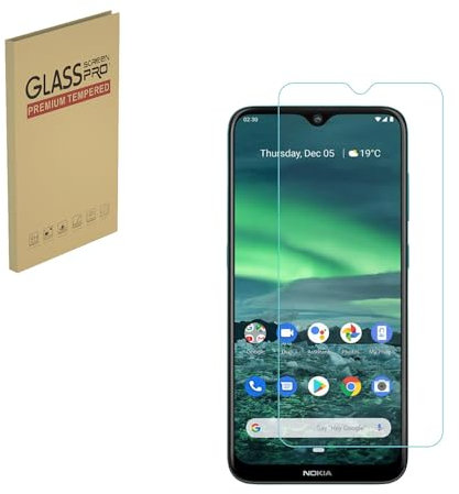 HYGMOCC Displayschutzfolie für Nokia 2.3 Schutzfolie aus gehärtetem Glas HD 9H Härtefall Freundlich Einfache Installation Anti Scratch Bubble Free (1 Stück)