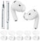 5 Pairs Ear Tips for AirPods 4, Silicone Earbuds Cover Compatible with Apple AirPods 4th Generation [Not Fit in The Charging Case], Anti Slip Eartips with Cleaning Pen for Airpods4(White)