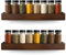 Glamuzina Group Modernes Wand-Gewürzregal aus Holz - Robuster Gewürz Organzier zur Wandmontage - Offenes Wandregal Holz für Küche - Regal Wand für Vorräte & Gewürze (1)