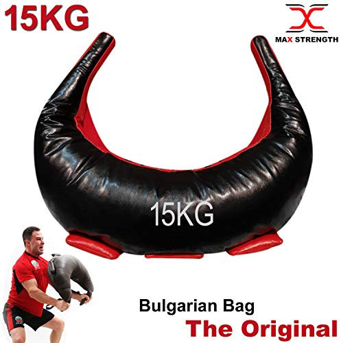 Max Strength bulgarische Tasche – Kunstleder Suples bulgarische Tasche verwendet als Gewichthebertasche, Fitnesstasche, Trainnentasche, Lift Bag, Judo