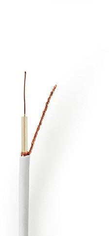 Nedis - Koaxialkabel - Mini-Koax - 100 m - Rolle - Weiß