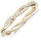 PAVOI 14K Gold Plated Cubic Zirconia Twisted Rope Eternity Band Yellow Gold for Women Size 6