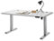 Stella Trading PRONTO Schreibtisch höhenverstellbar elektrisch, lichtgrau - Verstellbarer Bürotisch mit Memory Tasten und digitaler Anzeige - 160 x 72-120 x 77 cm (B/H/T)