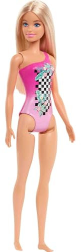 Barbie - Beach Doll - Pink Bathing Suit (HDC50)