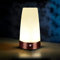 Auraglow Wireless PIR Motion Sensor Table Lamp Super Bright LED Battery Powered Hallway Night Light - Round - 2 Pack