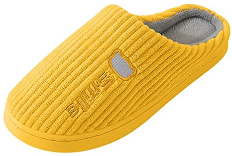 IQYU Winter Hausschuhe Damen Pantoffeln Weiche Bequem Winter Hausschuhe Filzpantoffeln Winter Wärme Bequem Plüsch Pantoffeln Weiche Herbst und Winter Baumwolleschuhe Hausschuhe