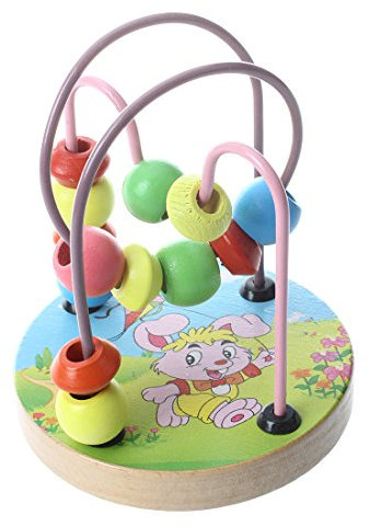 Wresetly Bead Masthead Maze Wooden Educational Toy,Rabbit