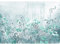 Runa Art Fototapeten 396 x 280 cm Blumenwiese Vintage - Vlies Wanddekoration Wohnzimmer Schlafzimmer - Deutsche Manufaktur - Türkis 9564012b