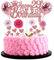 Jrzyhi Happy 29th Birthday Tortendeko frau 29. Geburtstag Hello 29 Cake Topper Rosegold Kuchen Topper 29 Kuchen Deko 29 Geburtstag mann Tortendeko 29 jahre frau Glitter Cake Topper für 29 Geburtstag