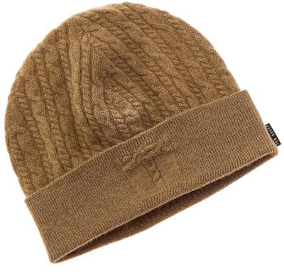 Ted Baker Damen Alters Strickmütze aus Kaschmir-Mischgewebe Beanie-Mütze, Hellbraun, Einheitsgröße