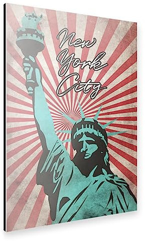 artboxONE Alu-Print 150x100 cm NYC Statue of Liberty von Künstler sommersbilder