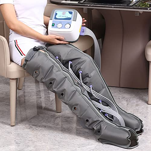 8 Cavity Pressotherapy Air Compression Leg Foot Massager, Pneumatic Leg Wrap Pressure Machine for Lymphatic Drainage Leg Massager