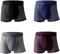 Boxer in Fibra di bambù, Biancheria Intima, Boxer in Fibra di bambù da Uomo(Color : 4pcs, Size : L)
