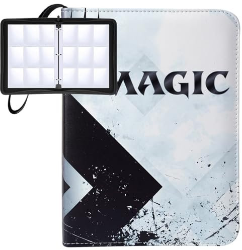 Sammelkarten Alben Kartenhalter Karten Sammelalbum Hüllen Sammelalben 9-taschen für Magic Sammelkarten Tauschkarten 50 Seiten 900 Karten Kapazität Kunstleder Album MTG