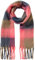camel active Damen Schal mit kariertem Muster Blau-Pink, womenswear-OS