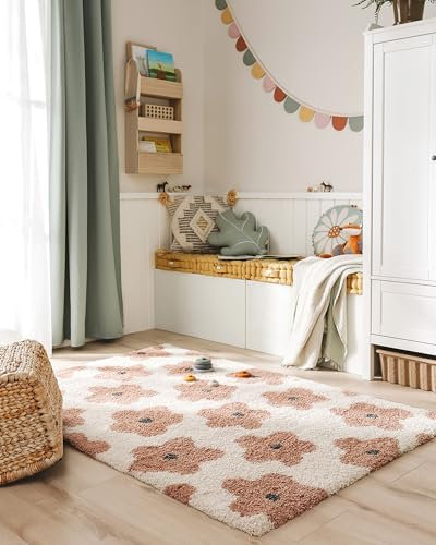 benuta Lytte Kinderteppich Gobi - Rosa 120x170 cm - Kunstfaser - Rechteckig & im Style: Kindermotive, Scandi Living - Pflegeleicht für Kinderzimmer, Wohnzimmer, Schlafzimmer