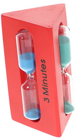 CIYODO Sanduhr Zum Eierkochen -Minuten- Aus Holz Und Sand Für Junge Mädchen Badezimmer Und Küche Stummer Timer Ohne Lärm