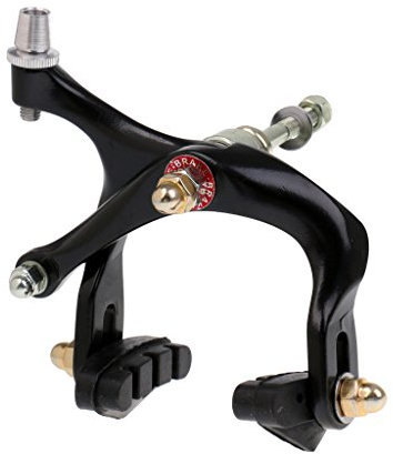 Luzhengyang Quick-Release Front Brake Rim Brake for Fast & Easy Wheel Removal with Matte Paint Technology - Black Aluminum Alloy Material