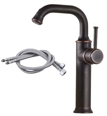 BEALIFE Toiletten Waschtisch Wasserhahn mit Retro rotierendem, korrosionsbeständigem und verschleißfestem Griff aus Zinklegierung, Kupfer Antik Waschbecken, Heigu High End