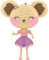 Ballonim® Maus Ballerina Air Walker 91 cm Folienballon Party DekorationGeburtstag