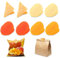 8Pcs Cute Bag Clips for Food Storage Novelty, Funny Sealing Clip Chip Potato Shaped, Food Bag Sealer Clip for Snack Bread Home Kitchen Snack Storage (6round + 2triangular)