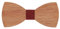 SHIPITNOW HölzFliege Herren Bordeaux - Fliege Holz und Baumwolle Männer - Fest, Ehe, Hochzeit