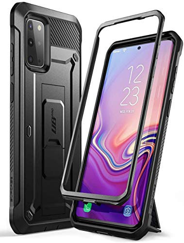 SUPCASE UB Pro Series Schutzhülle für Samsung Galaxy S20 Plus / S20 Plus 5G (Version 2020), zweilagiges, Robustes Holster und Ständer, ohne integrierten Displayschutz, Schwarz, 11,9 cm (4,7 Zoll)