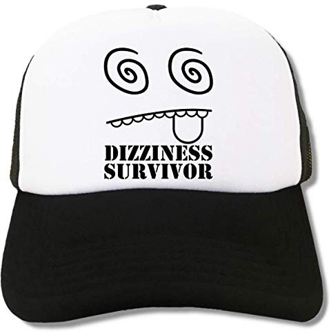 Atprints Dizziness Survivor Funny Graphic Trucker Cap Baseball Hat