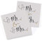 Hortense B. Hewitt Papierservietten, 50 Stück, bedruckt, Mr. & Mrs, 12,9 cm (gefaltet)