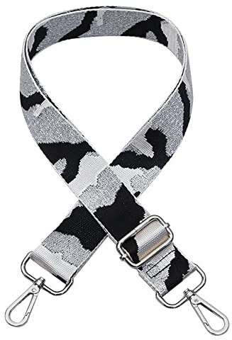Uposao Verstellbar Schulterriemen für Taschen mit Karabiner,80-140cm 3,8cm Breit Camouflage Bunt Taschengurt Schultergurt für Damen Herren Tragegurt Umhängegurt für Taschen Handtaschen DIY Zubehör