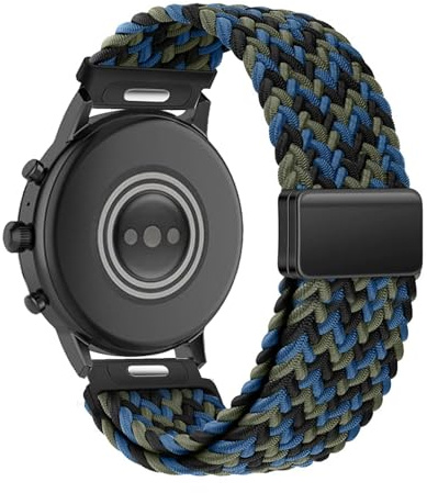 Geflochtenes Armband Kompatibel mit Fossil GEN 6 44mm Armband Magnet Verschluss Elastisch Sport Nylon Ersatzarmbänder für Fossil GEN 6 44mm Band (13)