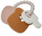 Jollein 101-007-66095 Schlüssel Beißring Silikon Teddybär beige