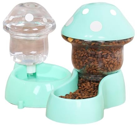Adoprothes Adgers Adcoreur Set Cats Food Food Feeder Dogs Dispensateur Pour Petits Animaux De Compagnie Medium Pet Adding Pour Chiens/Chat Aliments Avec Distributeur D'eau Green