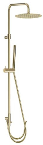 Essebagno Luisa II colonne de douche or brossé sans mitigeur