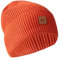 camel active Herren Beanie aus einem Baumwoll-Kaschmir-Mix Ziegelrot, Menswear-OS