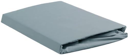 Ambiante Renforcé-Spannbettlaken für 35cm hohe Matratzen Cotton Uni Farbe Blue Größe 140x200