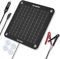 ECO-WORTHY 10W Solar Car Battery Charger Maintainer 12V Waterproof Solar Panel Portable Solar Trickle Charger for Car Boat Lawn Mower RV Trailer Tractor ATV Utility Vehicle Battery