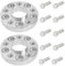 Anlseiod S90-7-20-016-B 2 Silberne Spurverbreiterungen (mit Stufen) A6 Avant (4G5, 4GD, C7) (05/2011-) + 10 Schrauben (20 mm 5-112-66,6 M14*1,5) silberne Kegelschraube 47 mm für audi vw skoda Mercedes