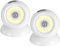 Lot de 2 lampes d'extérieur à détecteur de mouvement – Lampes d'extérieur à piles sans fil avec détecteur de mouvement marche/arrêt automatique pour extérieur, intérieur, porche, escalier, couloir,