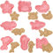 YeahBoom 8 Piezas Moldes Galletas,Cortadores de galletas de 3D,Juego de moldes para galletas,Moldes Galletas Plástico para cookie fondant decoración de pasteles