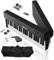 【Audio Pro】Longeye Pianoforte Digitale Pieghevole 88 Tasti con,Tastiera Elettrica Semipesata,Compatta e Portatile per Principianti,Borsa per Trasporto,Leggio e Pedale Sustain,Nero(FOLDPRO2+)