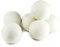 ZG- Home ZGH-106 10156 Wool Dryer Balls 6-Pack, XL Size Premium Reusable Natural Fabric Softener, White