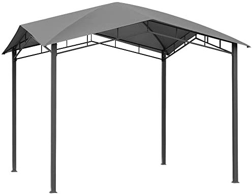Outsunny 3x3(m) Outdoor Gazebo Garden Pavilion Sunshade Canopy Tent with Steel Frame, Grey