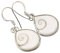 SilverStarJewel Sterling Silber Muschel Shiva-Auge Flache Ohrringe 3,3 cm Steinschmuck