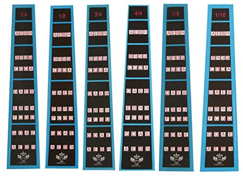 Milisten Geigenfingerführung Griffbrett Aufkleber Label Marker Fingertafel für 3/4 Geigenanfänger Geigenzubehör
